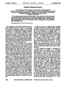 Evolution of Random Networks