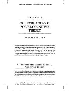 Evolution of social cognitive theory