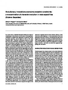 Evolutionary innovations overcome ancestral constraints: a re ...