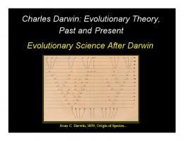 Evolutionary Theory, Past and Present