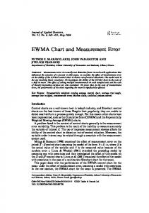 EWMA Chart and Measurement Error - Taylor & Francis Online