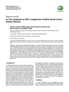 Ex Vivo Apoptosis in CD8