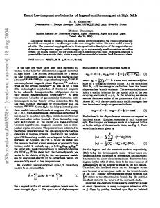 Exact low-temperature behavior of kagome antiferromagnet at high fields