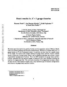 Exact results in N= 2 gauge theories