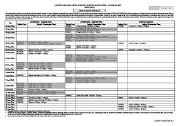 Examination Timetable