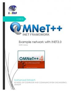 Example network with INET3.0