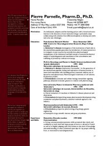 Examples CV - PhD Student