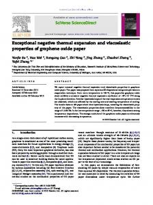 Exceptional negative thermal expansion and ... - EECS @ UMich