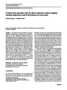 Excited state dynamics with the direct trajectory surface ... - Springer Link