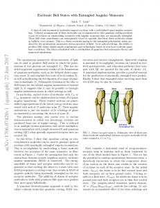 Excitonic Bell States with Entangled Angular Momenta