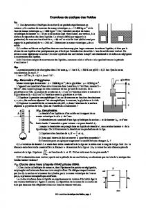 Exercices de statique des fluides h