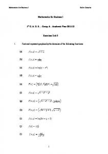 Exercises Unit 3 - OCW UPCT