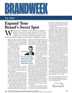 Expand Your Brand's Sweet Spot - Prophet