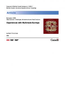 Experiences with Multimode Surveys - CiteSeerX