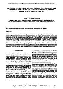 experimental comparison between mahoney and ... - ISPRS Archives