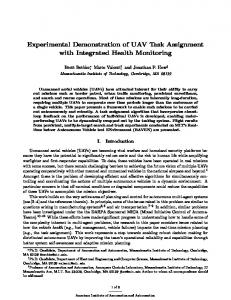 Experimental Demonstration of UAV Task Assignment ... - CiteSeerX