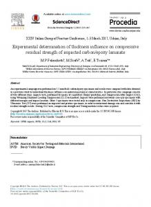 Experimental determination of thickness influence on ...