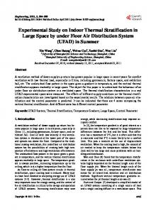 Experimental Study on Indoor Thermal