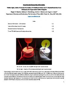 Experimental Supporting Information Visible-Light, Iodine ... - MDPI