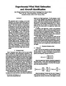 Experimental Wind Field Estimation and Aircraft Identification