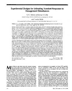 Experiments Designs for Estimating Transient Responses to