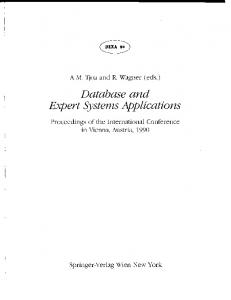 Expert Systems Applications - GungaWeb