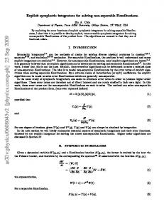 Explicit symplectic integrators for solving non-separable Hamiltonians