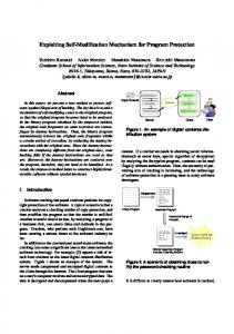 Exploiting Self-Modification Mechanism for ... - Semantic Scholar