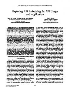 Exploring API Embedding for API Usages and Applications - IEEE Xplore