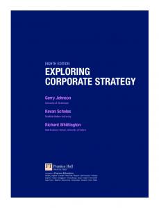 exploring corporate strategy