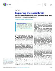 Exploring the social brain - eLife