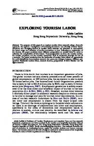 Exploring tourism labor - Bournemouth University Research Online