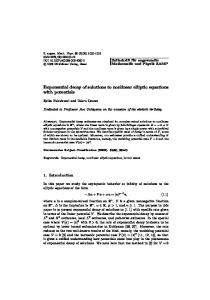 Exponential decay of solutions to nonlinear elliptic ... - Springer Link