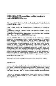 EXPRESS to OWL morphism: making possible to ... - Springer Link