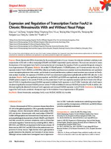 Expression and Regulation of Transcription Factor