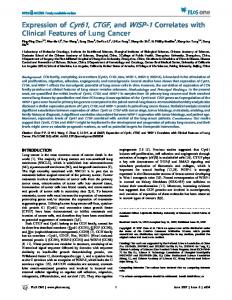 Expression of Cyr61, CTGF, and WISP-1 Correlates with ... - CiteSeerX