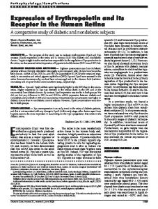 Expression of Erythropoietin and Its Receptor in the ... - Diabetes Care