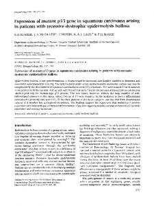 Expression of mutant p53 gene in squamous ... - Wiley Online Library