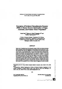 Expression of Peripheral Benzodiazepine Receptor (PBR) in Human ...