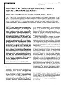Expression of the Circadian Clock Genes Per1 and Per2 ... - CiteSeerX