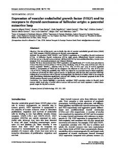 Expression of vascular endothelial growth factor (VEGF) and its ...