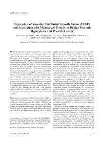 Expression of Vascular Endothelial Growth Factor (VEGF) and ...