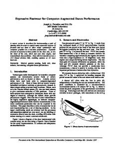 Expressive Footwear for Computer-Augmented Dance ... - CiteSeerX