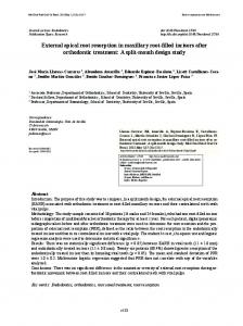 External apical root resorption in maxillary root-filled incisors after ...