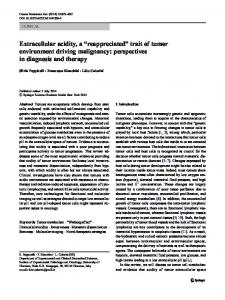 Extracellular acidity, a - Springer Link