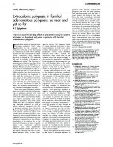 Extracolonic polyposis in familial adenomatous ...