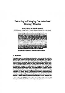 Extracting and Merging Contextualized Ontology