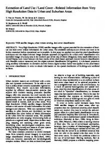 Extraction of Land Use / Land Cover - VUB