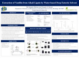 Extraction of Vanillin from Alkali Lignin by Water ...