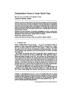 Extrapolation Errors in Linear Model Trees